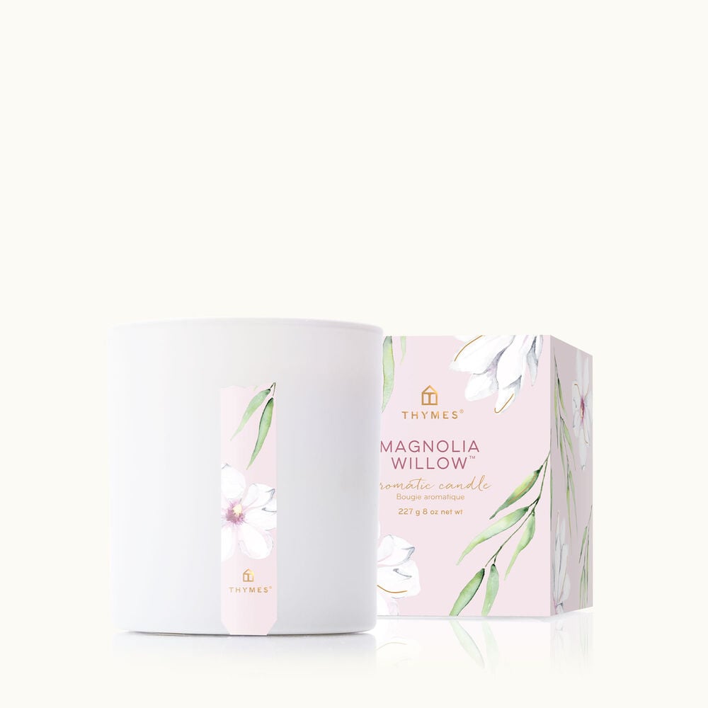 Thymes Magnolia Willow Poured Candle is a woody floral image number 0